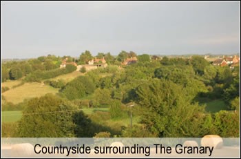 Countryside surrounding The Granary